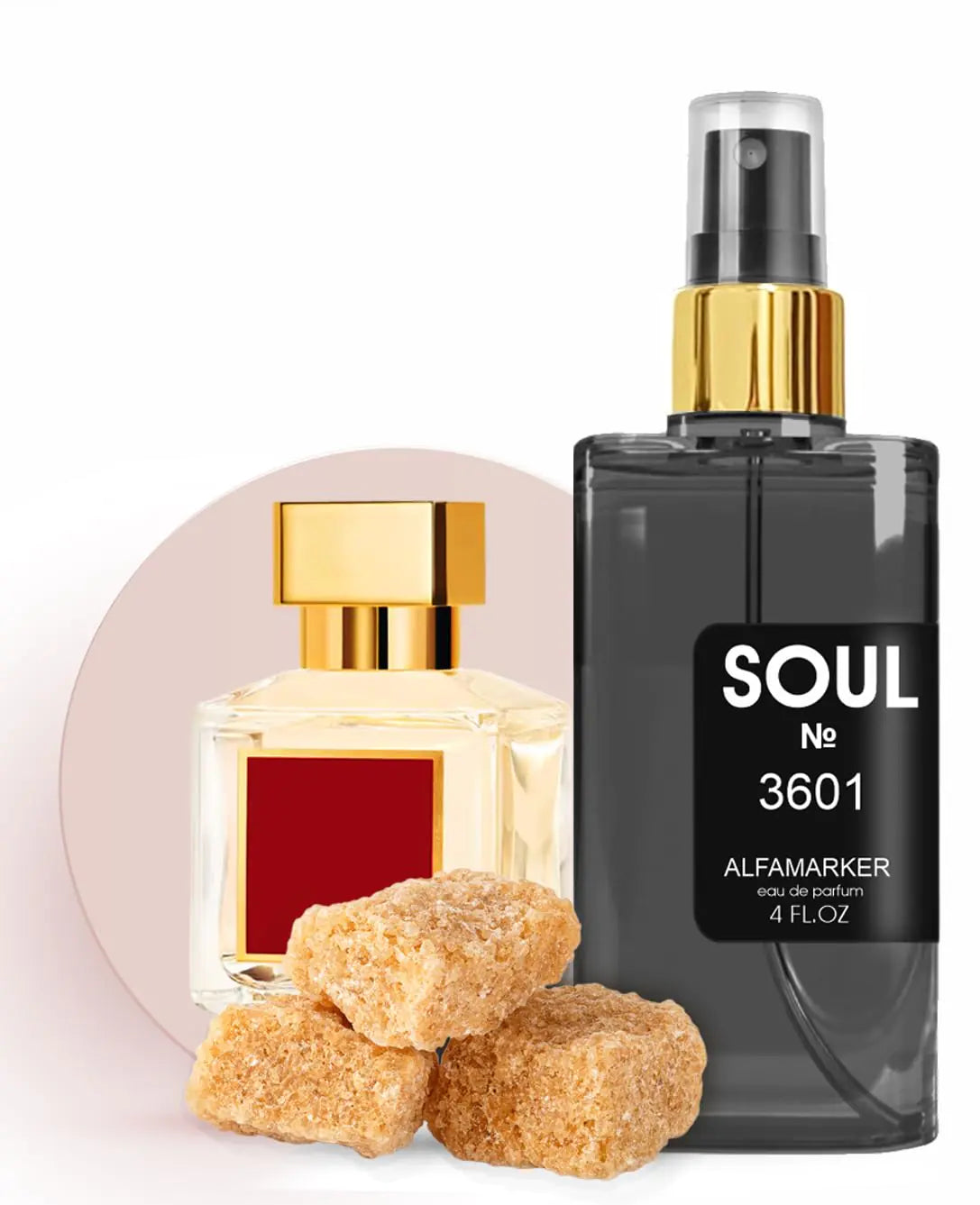 ALFAMARKER SOUL Diinspirasikan oleh Baccarat. R. 540 | Semburan 4.0 Fl Oz / 120 ml | Minyak Wangi untuk Wanita dan Lelaki | Eau de Parfum Uniseks | Wangian Tahan Lama