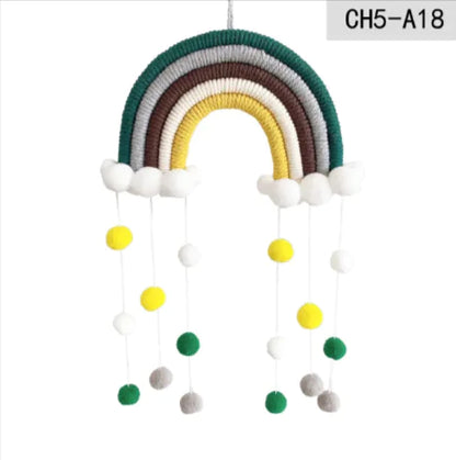 Geweven regenboog hangdecoratie