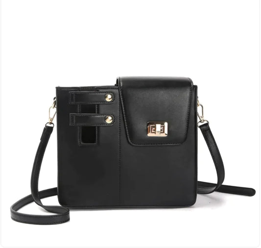 Beg Cerek Crossbody Bertebat