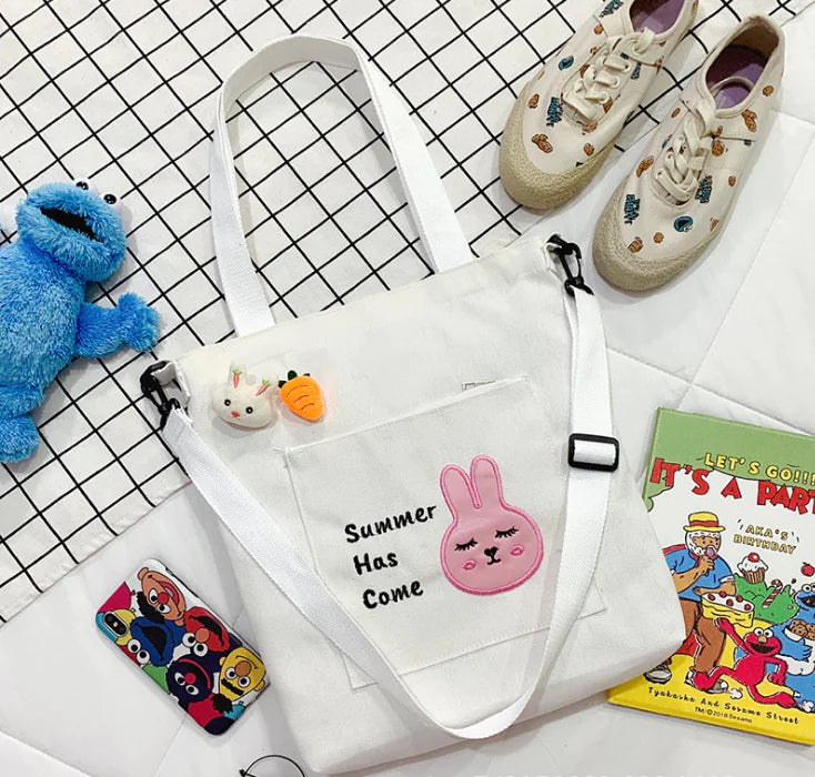 Embroidered Large Capacity Shoulder Crossbody Bag