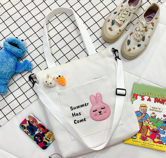 Beg Selempang Bahu Berkapasiti Besar Bersulam