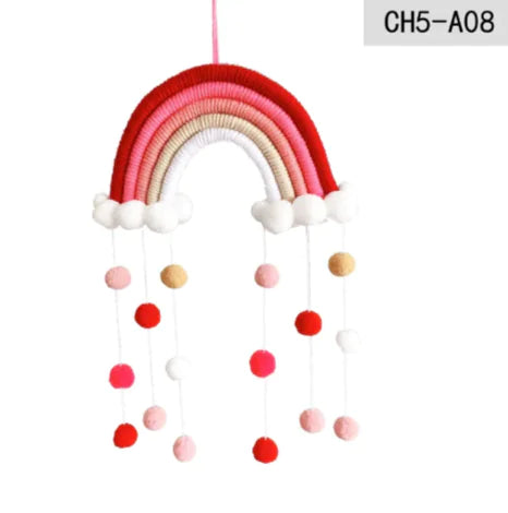 Geweven regenboog hangdecoratie