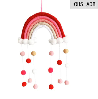 Geweven regenboog hangdecoratie