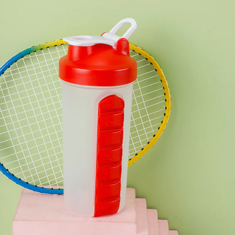 Kotak Pil 2-dalam-1 &amp; Botol Pengocok