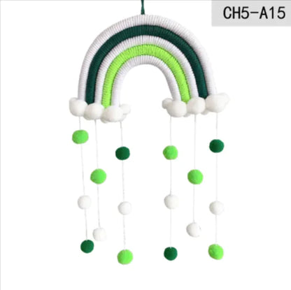 Geweven regenboog hangdecoratie