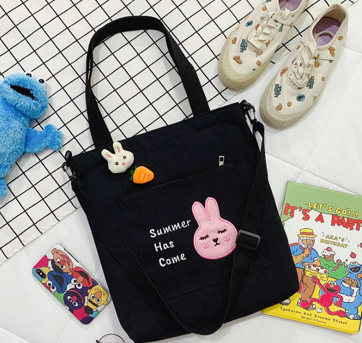 Embroidered Large Capacity Shoulder Crossbody Bag