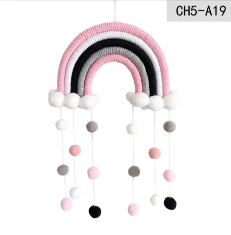 Geweven regenboog hangdecoratie