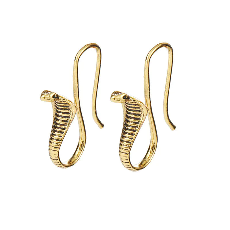Creative Vintage Cobra Earrings for Men and Women