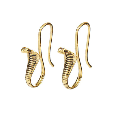 Creative Vintage Cobra Earrings for Men and Women